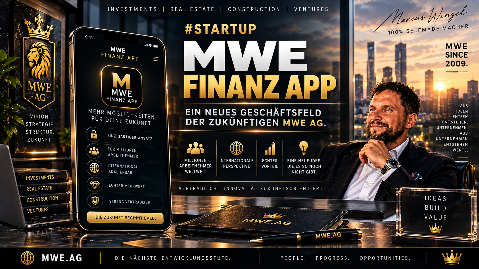 #STARTUP | MWE FINANZ APP könnte neues Geschäftsfeld der zukünftigen MWE AG werden 🌍📱